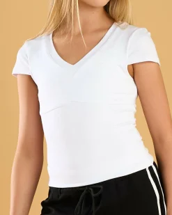 Sale Girls' Indie Basic V Neck Top Kids Tops