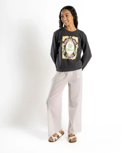 Outerwear*Rip Curl Girls' Island Bliss Art Sweatshirt Washed Black