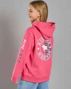 Best Girls' Jackaroo Flag Hoodie Kids Outerwear