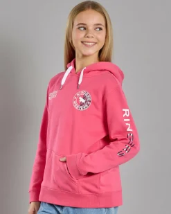 Best Girls' Jackaroo Flag Hoodie Kids Outerwear