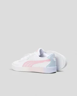Sneakers*Puma Girls' Jada Classic Blurry Dreams Shoes Puma White/cool Weather/rose Mauve