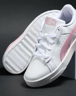 Sneakers*Puma Girls' Jada Classic Blurry Dreams Shoes Puma White/cool Weather/rose Mauve