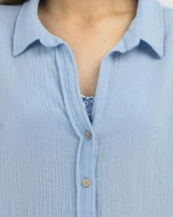 Beach Covers & Overswim*Topanga Girls' James Beach Cover Baby Blue