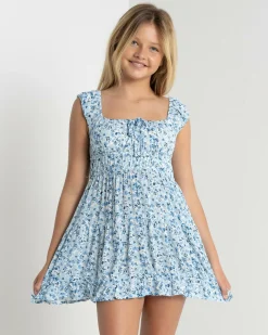 Dresses*Mooloola Girls' Jane Dress Blue Floral