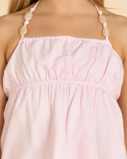 Tops*Mooloola Girls' Juli Hawaii Halter Top Light Pink