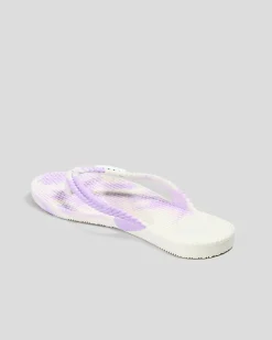 Outlet Girls' Kicks Marble Thongs Kids Flip Flops