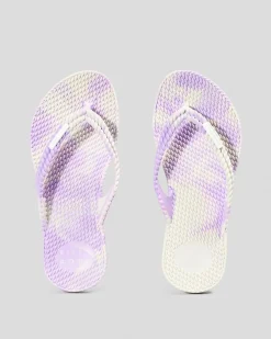 Outlet Girls' Kicks Marble Thongs Kids Flip Flops