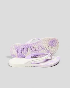 Outlet Girls' Kicks Marble Thongs Kids Flip Flops