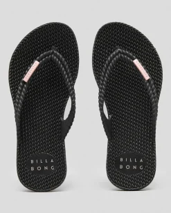 Flip Flops*Billabong Girls' Kicks Thongs Black
