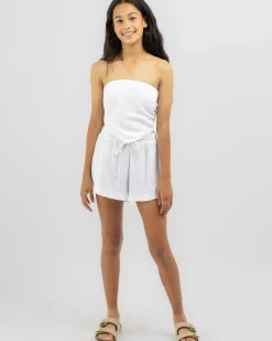 Bottoms*Ava And Ever Girls' Lana Dallis Shorts White