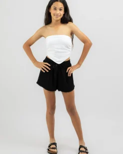Bottoms*Ava And Ever Girls' Lana Dallis Shorts Black