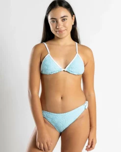 Bikinis*Topanga Girls' Lavinia Triangle Bikini Set Baby Blue