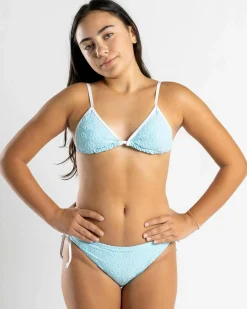 Bikinis*Topanga Girls' Lavinia Triangle Bikini Set Baby Blue