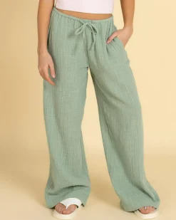 Bottoms*Mooloola Girls' Lennox Beach Pants Sage