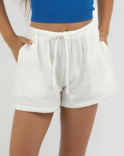 Bottoms*Mooloola Girls' Lennox Shorts White