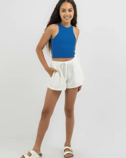 Bottoms*Mooloola Girls' Lennox Shorts White