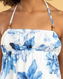 Dresses*Mooloola Girls' Lensi Dress White/blue Floral