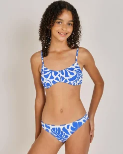 Bikinis*Kaiami Girls' Letty Bralette Bikini Set Blue