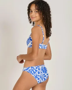 Bikinis*Kaiami Girls' Letty Bralette Bikini Set Blue
