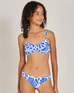 Bikinis*Kaiami Girls' Letty Bralette Bikini Set Blue