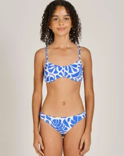 Bikinis*Kaiami Girls' Letty Bralette Bikini Set Blue