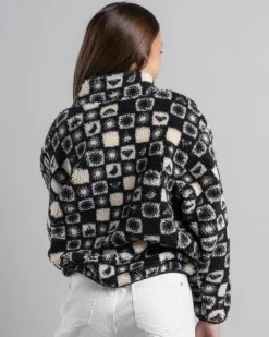 Outerwear*Roxy Girls' Like Electricity Jacket Phantom Sunsquare