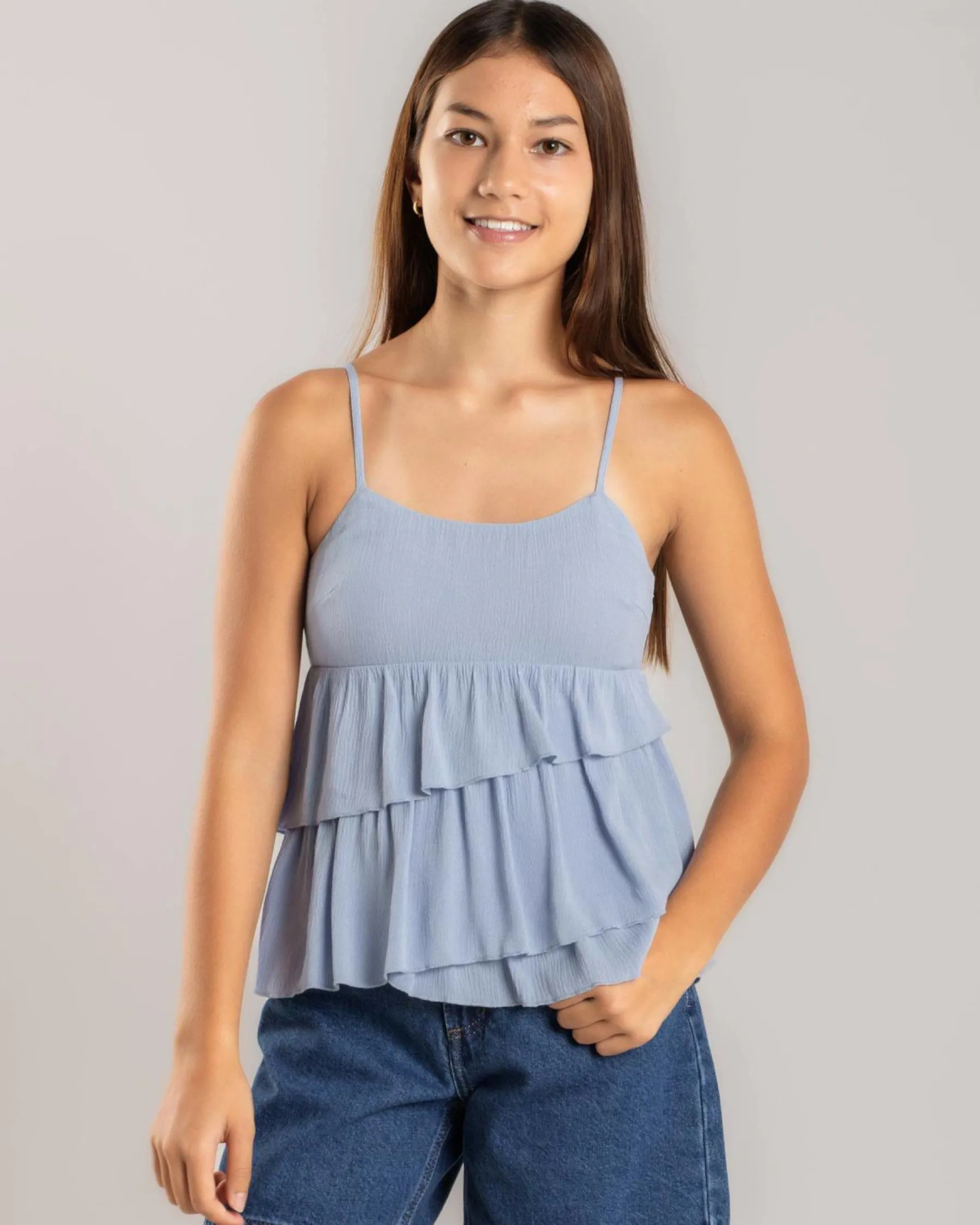 Tops*Mooloola Girls' Lindsey Top Pastel Blue