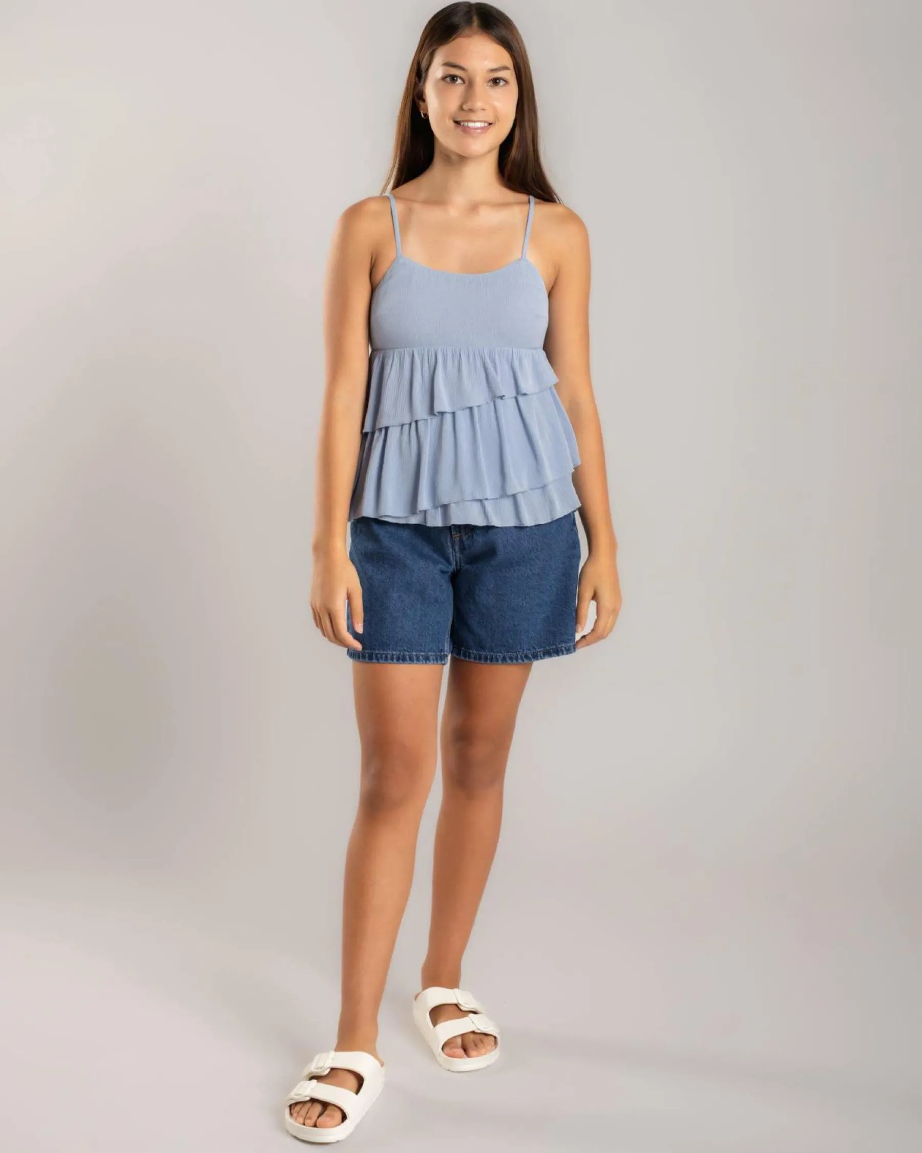 Tops*Mooloola Girls' Lindsey Top Pastel Blue