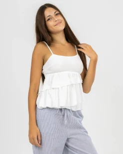 Tops*Mooloola Girls' Lindsey Top White
