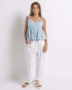 Tops*Mooloola Girls' Lini Dallis Top Powder Blue