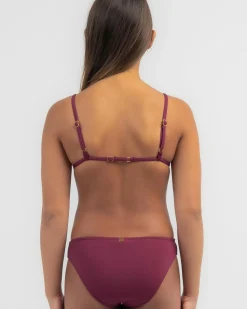 Bikinis*Kaiami Girls' Lora Triangle Bikini Set Cabernet