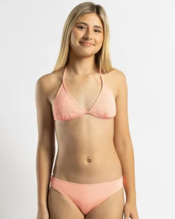Best Girls' Loren Triangle Bikini Set Kids Bikinis