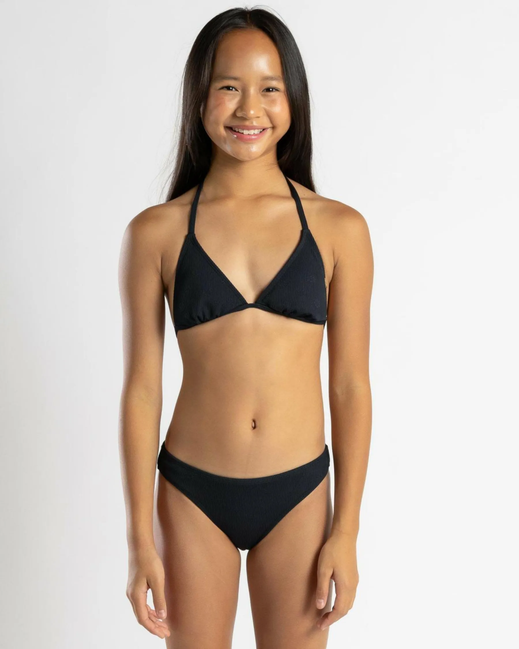 Bikinis*Topanga Girls' Loren Triangle Bikini Set Black