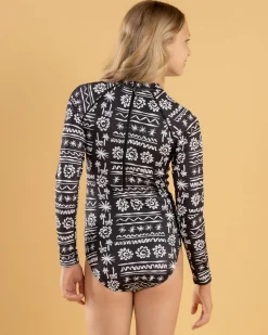 Surf|Wetsuits & Surfsuits*Billabong Girls' Lost On You Long Sleeve Surfsuit Black
