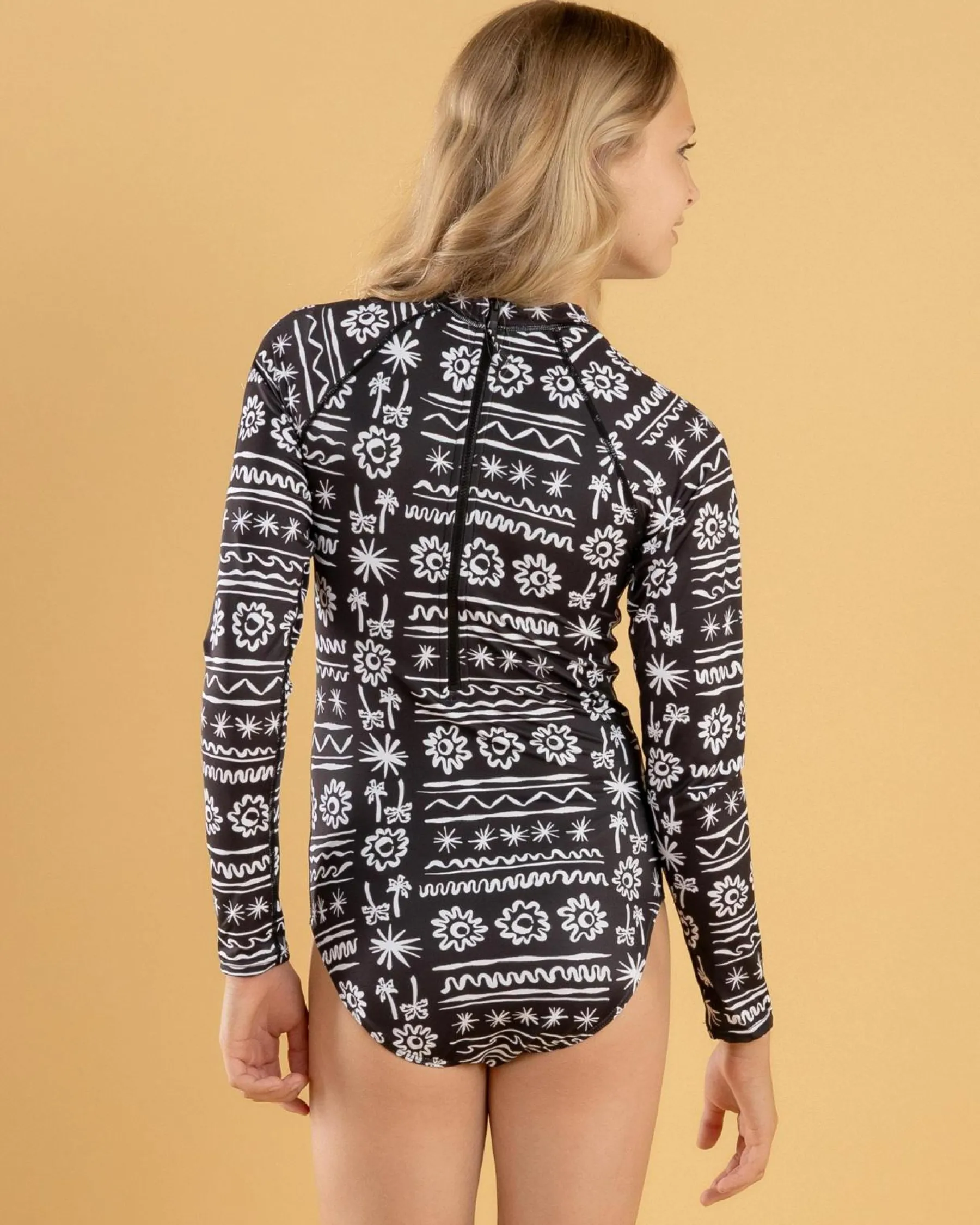 Surf|Wetsuits & Surfsuits*Billabong Girls' Lost On You Long Sleeve Surfsuit Black