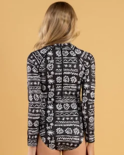 Surf|Wetsuits & Surfsuits*Billabong Girls' Lost On You Long Sleeve Surfsuit Black