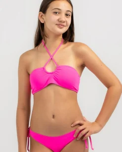 Clearance Girls' Louise Bandeau Bikini Set Kids Bikinis