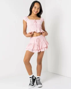 Tops*Ava And Ever Girls' Lulu Crop Top Light Pink