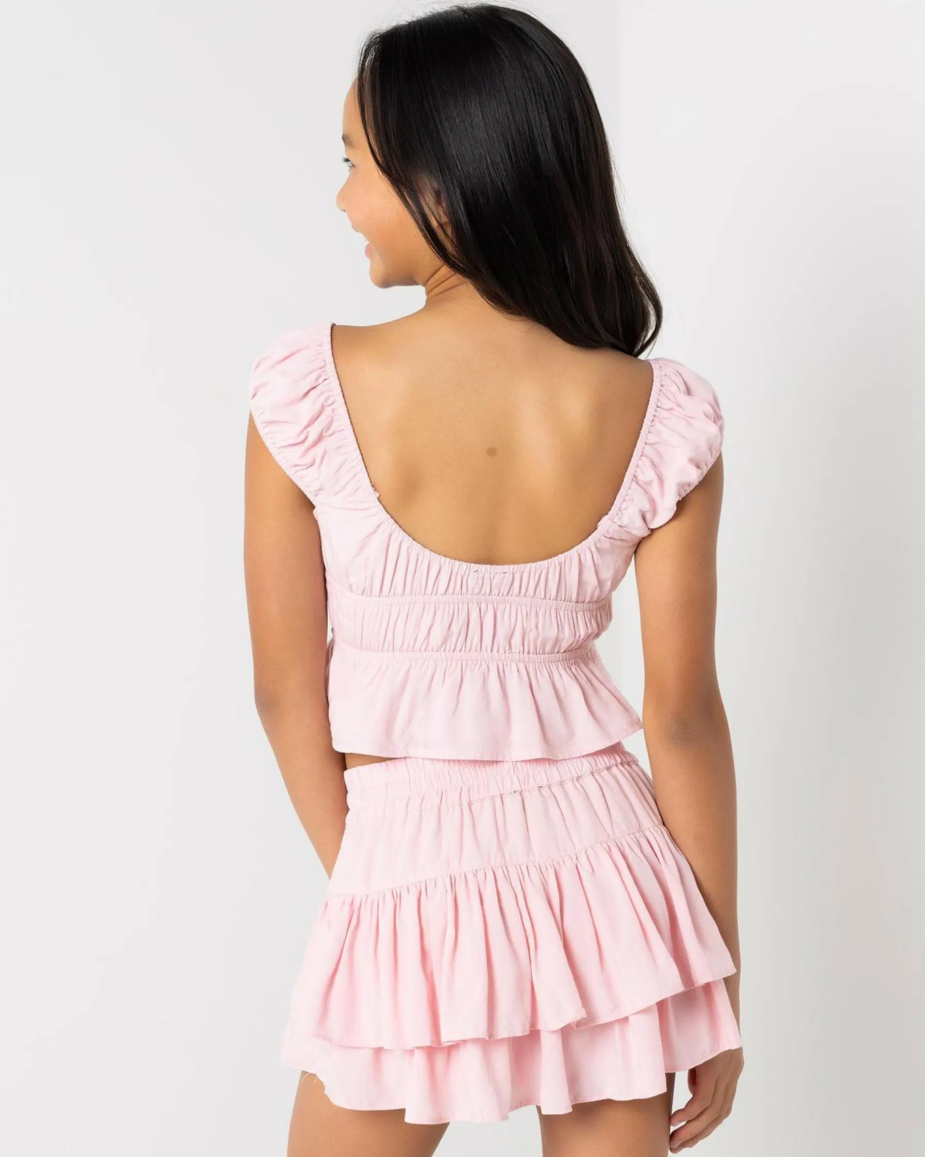 Tops*Ava And Ever Girls' Lulu Crop Top Light Pink
