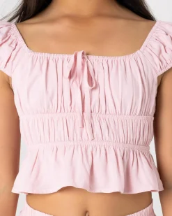 Tops*Ava And Ever Girls' Lulu Crop Top Light Pink