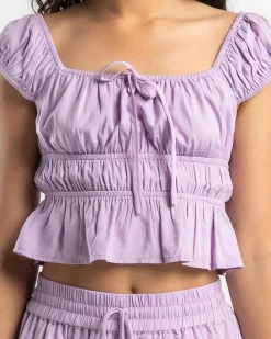 Tops*Ava And Ever Girls' Lulu Crop Top Lilac