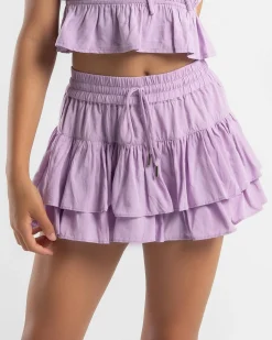 Bottoms*Ava And Ever Girls' LuLu Skort Lilac