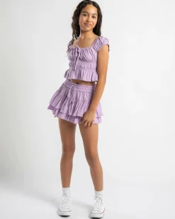 Bottoms*Ava And Ever Girls' LuLu Skort Lilac