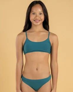 Best Girls' Marla Rib Bralette Bikini Set Kids Bikinis