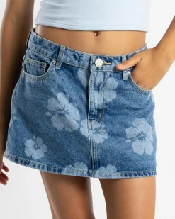 Hot Girls' Maui Skort Kids Denim|Bottoms