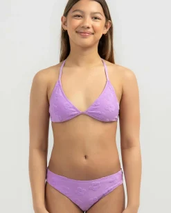 Bikinis*Kaiami Girls' Meadow Triangle Bikini Set Lilac