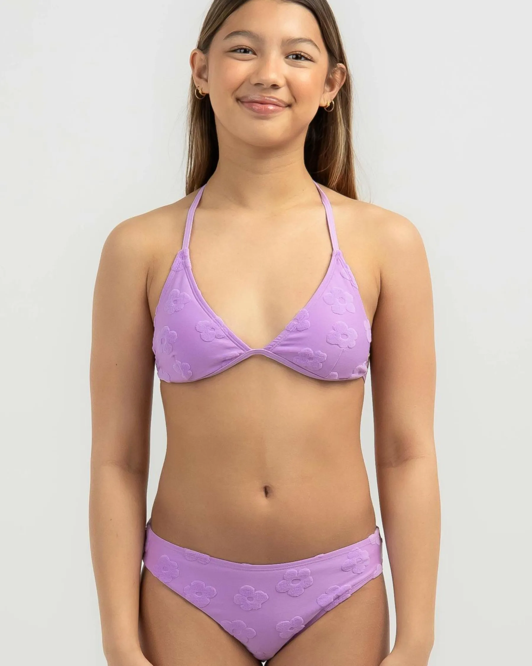 Bikinis*Kaiami Girls' Meadow Triangle Bikini Set Lilac