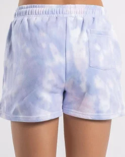 Bottoms*Santa Cruz Girls' MFG Dot Mono Shorts Pale Pink Tie Dye