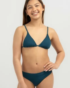 New Girls' Milani Fixed Triangle Bikini Set Kids Bikinis