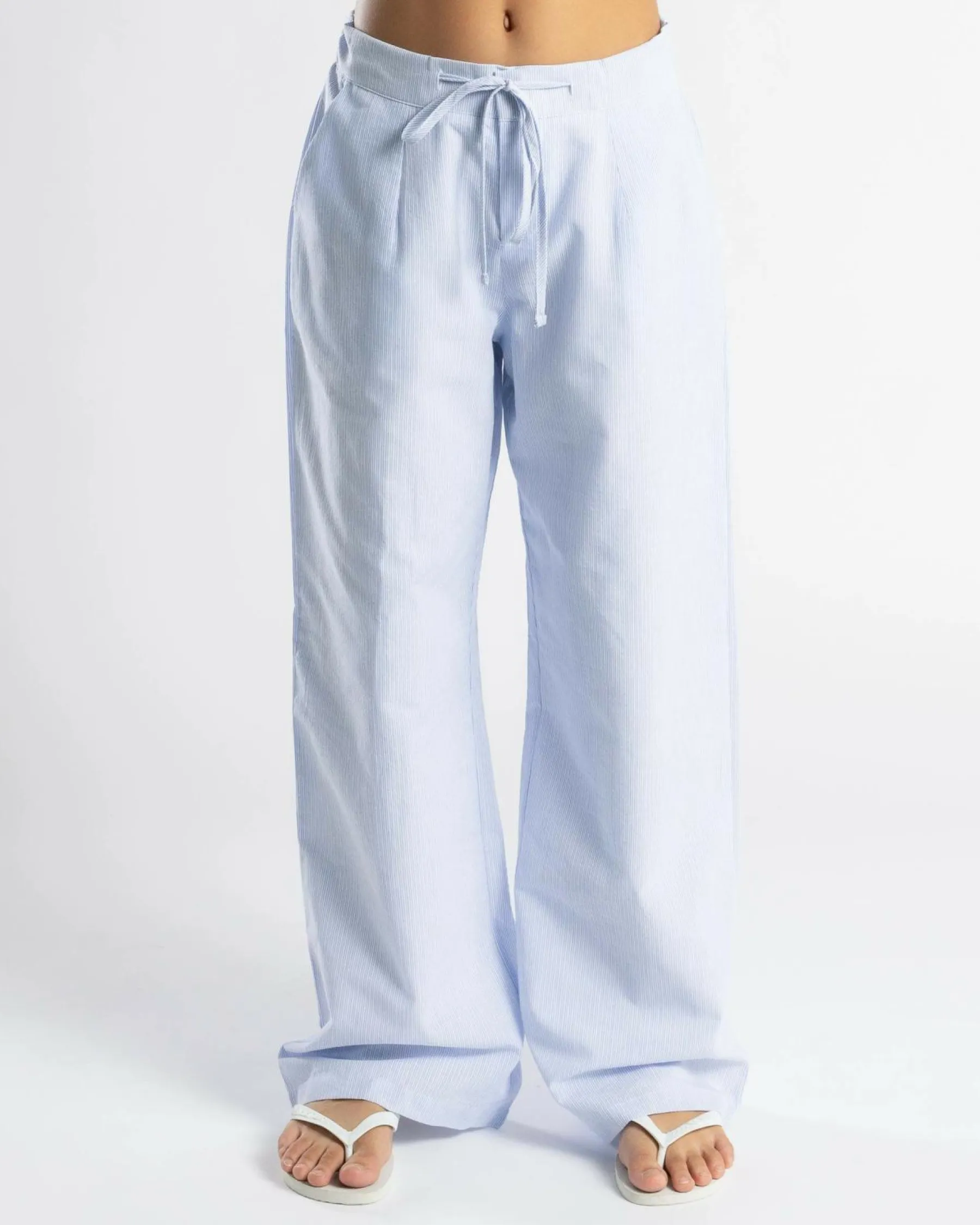 Bottoms*Mooloola Girls' Millie Pants Light Blue Stripe